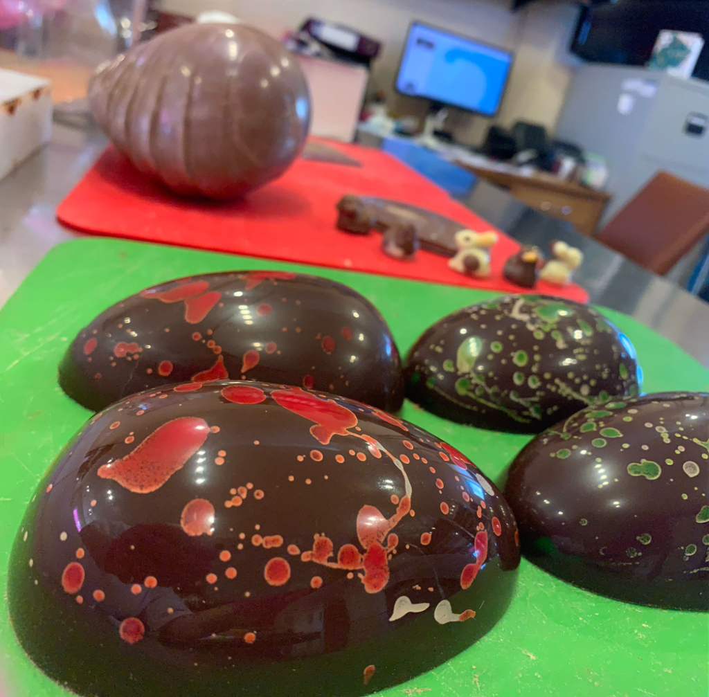 Colourful easter eggs